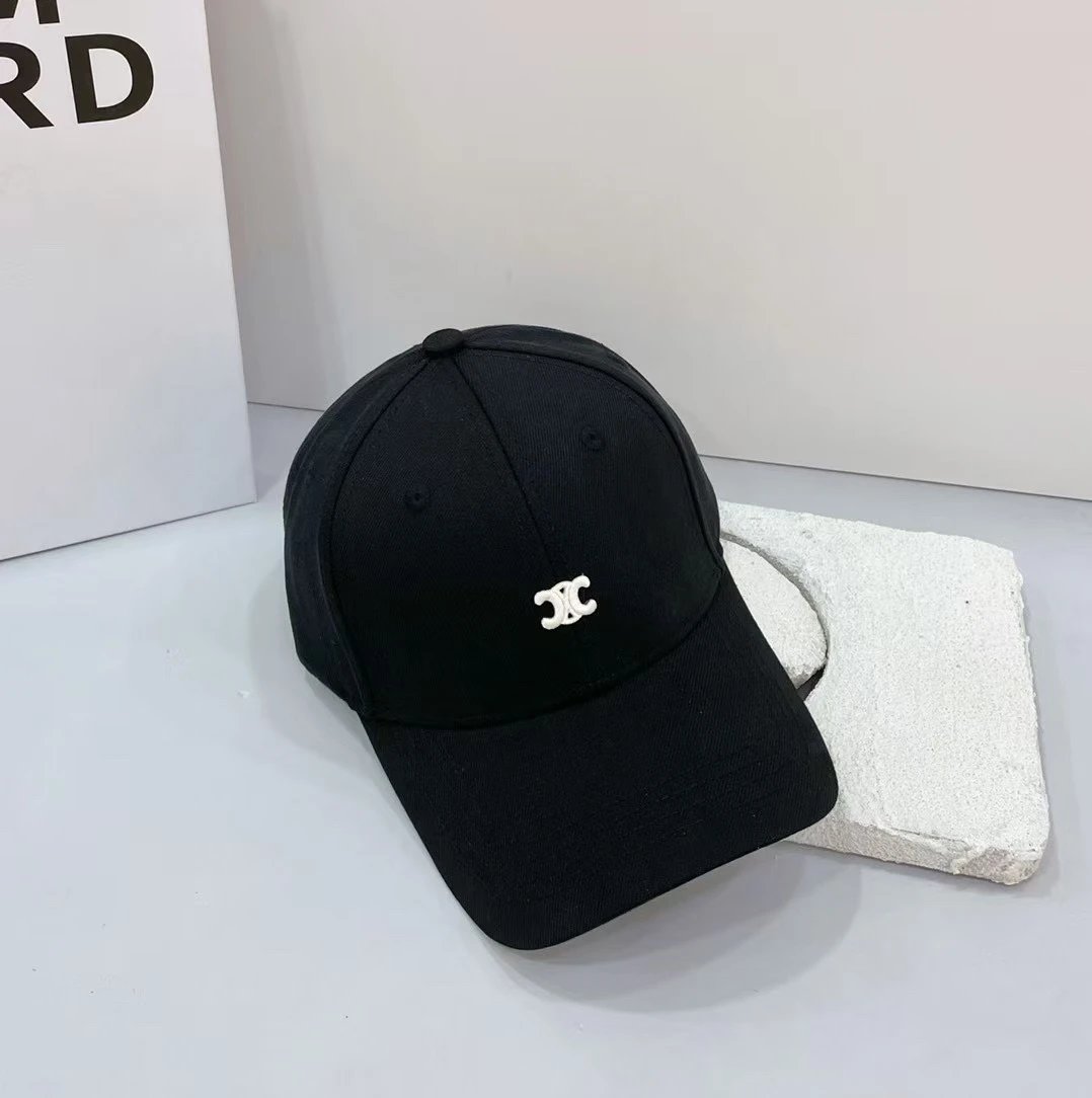 Celine Hat Letter Embroidery logo Baseball Cap Sunshade Sun Protection Duckbill Cap Unisex Couple Style Large Head Circumference Slimming Face Curved Brim Versatile Sports Hat