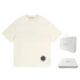 Dior T-shirt 25ss New Pure Cotton Unisex Style T T-shirt OS Loose Fit Base Shirt Top Half Sleeve T-Shirt