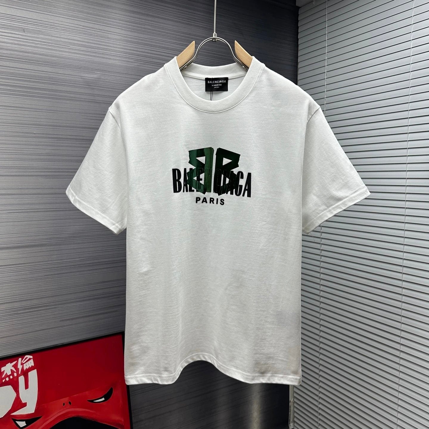 Balenciaga T-shirt 3D Embossed Letter Print on Chest logo round Neck Short Sleeve25ss New pure cotton T Unisex T-Shirt OS Loose Fit Base Shirt Top Half Sleeve T-Shirt