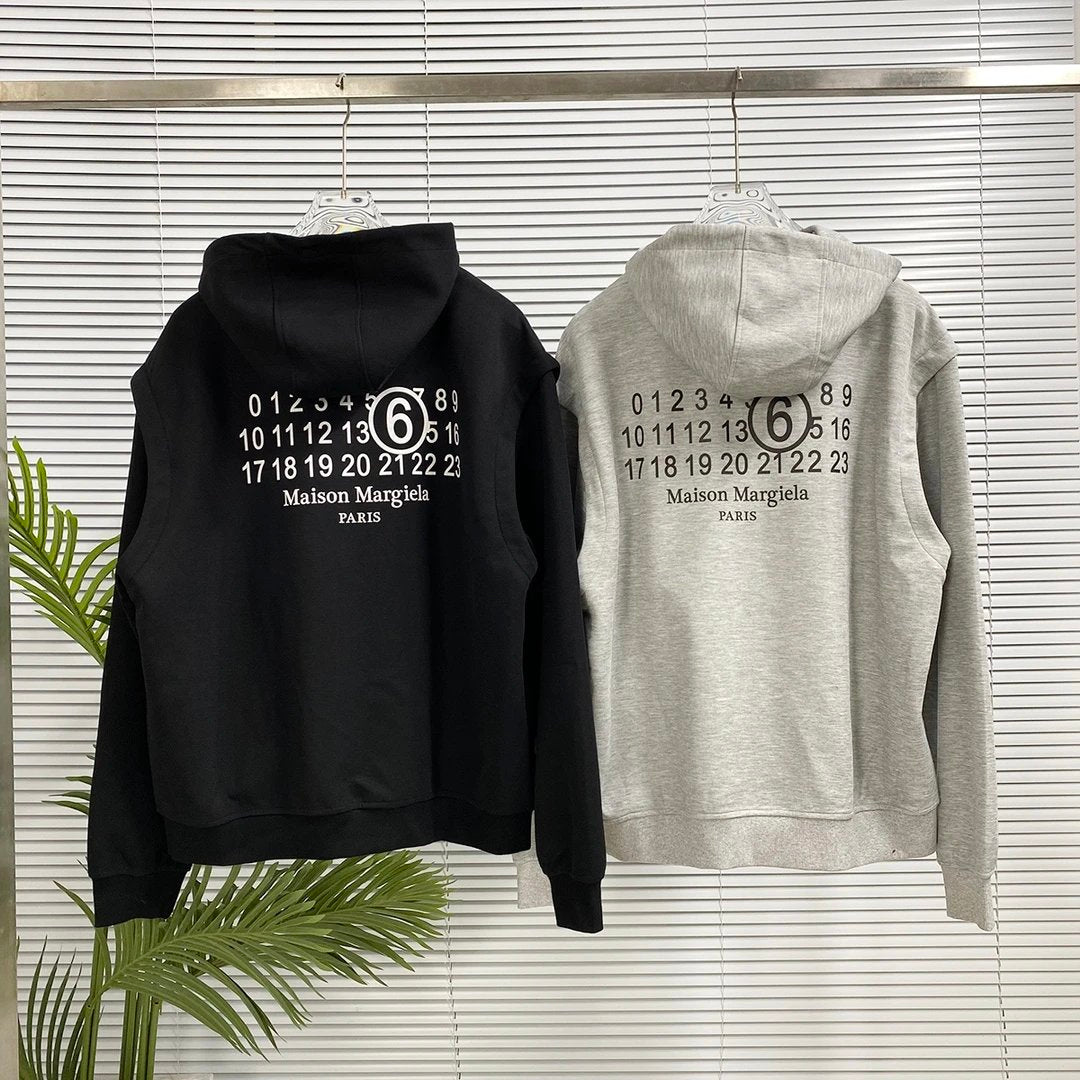 Maison Margiela Hoodie Zipper Hoodie Sweatshirt Jacket Top Unisex Sports Casual Loose Fit Versatile