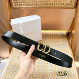 Dior Belt Top version Original Order Original Order Women's Belt Width3.0/2.0cm Genuine Goods Quality Counter Full Set Packaging Original Leather Material Classic Presbyopic Full Printed Canvas Full Vertical Surface Calfskin Lychee Pattern Bottom Letter B