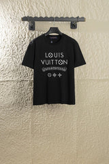 Louis Vuitton LV T-shirt Joint Name CH Crocs Heart Chest Brand Embroidery logo round Neck Short Sleeve25ss New Pure Cotton Unisex Style T T-shirt OS Loose Fit Base Shirt Half Sleeve T-Shirt Top Half Sleeve