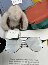 Gucci Sunglasses Colorful Pilot Polarized Sunglasses Slimming No Degree Driving Beach Fishing Unisex Couple Same Style UV Protection25ss New Sports Casual Versatile