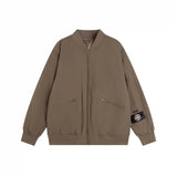 Dior Jackets Joint Thin Cotton Coat Men's Clothing Black Silk Blend Bomber Jacket Casual Loose Versatile Stand Collar Thermal Zipper Cardigan Baseball Uniform Sportswear Windbreaker Men Women Same Style24ss Autumn and Winter New Products