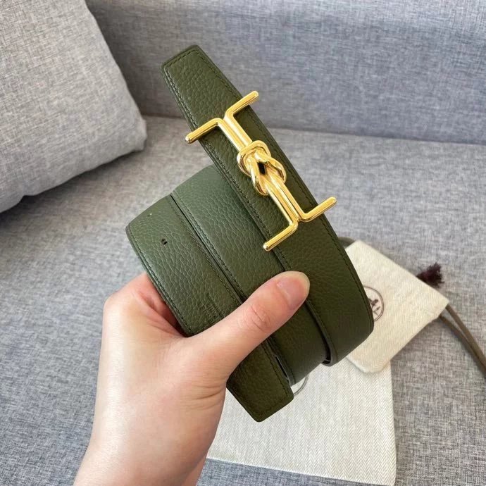 Hermes Belt Top version 【New products in stock】Leather Belt Men's Leather3.2mm Fashion H Buckle Double-Sided Casual Belt Men's and Women's Belt