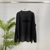 Balenciaga Hoodie Distressed Long Sleeves T Sweatshirt Crew Neck Long Sleeve Base Shirt Jacket Top Fashion Unisex Sports Casual Loose Fit Versatile Autumn Winter New Arrival