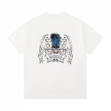 Balenciaga T-shirt Back with Paris Eiffel Tower Print logo round Neck Short Sleeve25ss New pure cotton T Unisex T-Shirt OS Drop Shoulder Loose Fit Base Shirt Top T-Shirt Short Sleeve