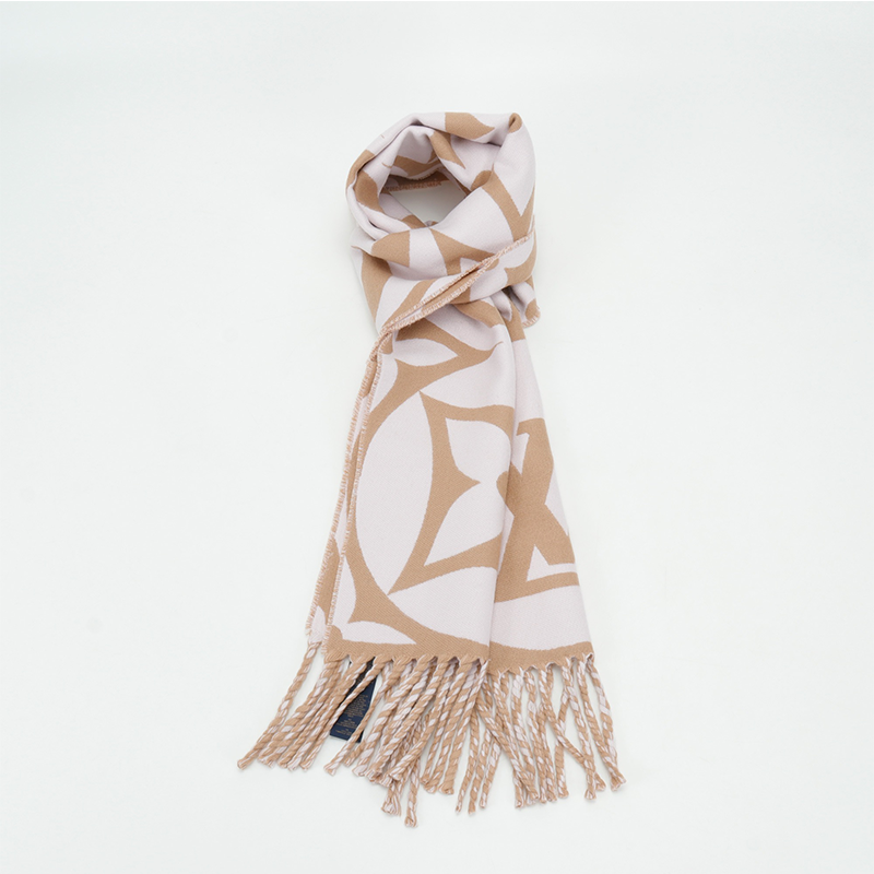 Louis Vuitton LV Scarf Big Mahjong Double-Sided Wool Cashmere Tassel Long Scarf Same Style for Men and Women