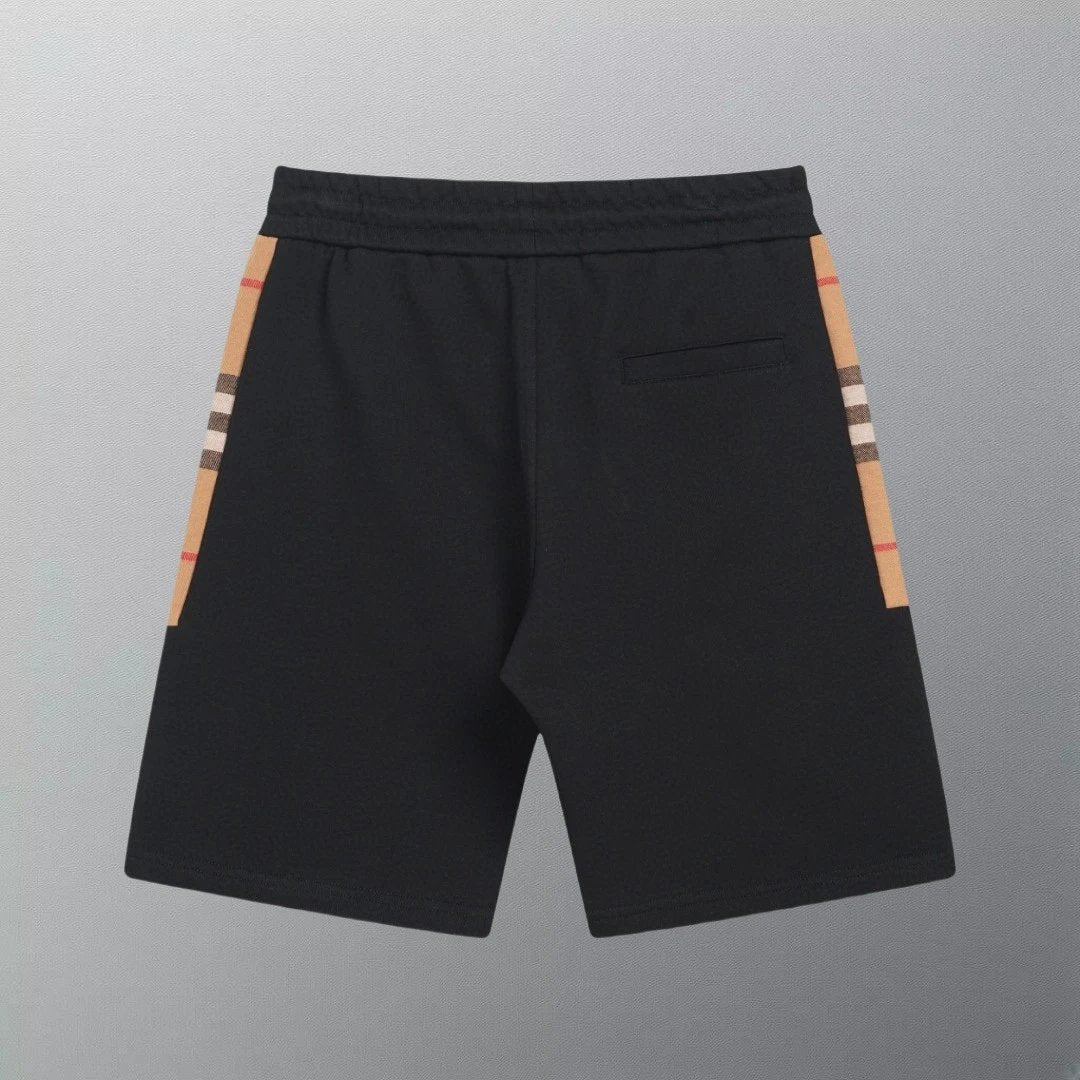 Burberry Shorts Two-sided Plaid Webbing logo Five-point Shorts25ss New Drawstring Casual Pants for Men and Women, Summer Style5Two-in-One Casual Sweatpants Pure Cotton Joggers