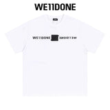We11done T-shirt Top Spring and Summer New Large Letter Bullet Screen LOGO Simple Short Sleeve T T-shirt Loose Fashion Brand