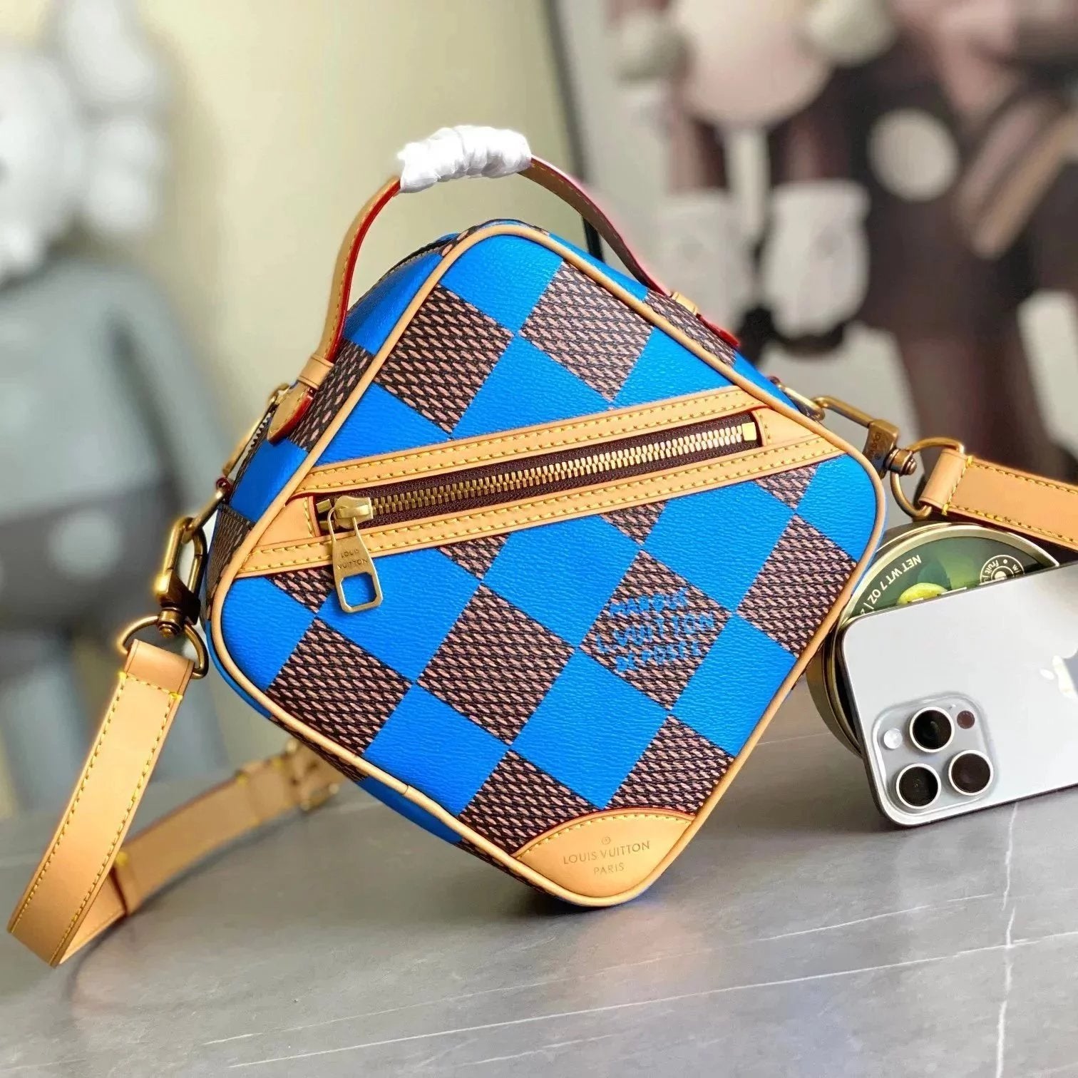 Louis Vuitton LV Men's Bag Top version 【Super Original Order】24Latest Spring and Summer CHESS Chessboard Men's Square Bag Shoulder Crossbody Messenger Bag N40548N40561N40547N40563N40562