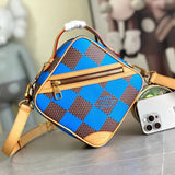 Louis Vuitton LV Men's Bag Top version 【Super Original Order】24Latest Spring and Summer CHESS Chessboard Men's Square Bag Shoulder Crossbody Messenger Bag N40548N40561N40547N40563N40562