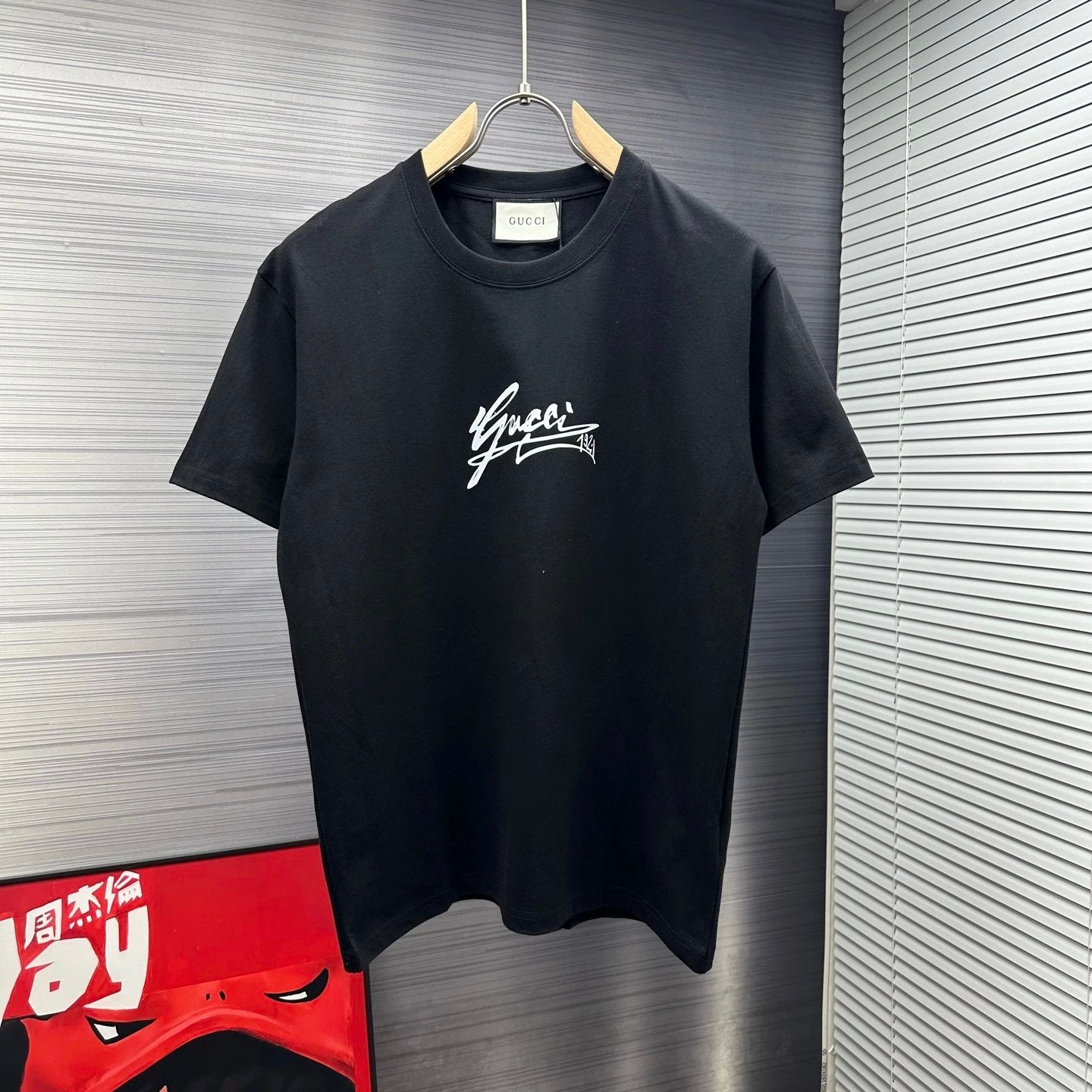 Gucci T-shirt Chest Letter Print logo round Neck Short Sleeve25ss New pure cotton T Unisex T-Shirt OS Loose Fit Base Shirt Top Half Sleeve T-Shirt
