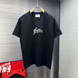 Gucci T-shirt Chest Letter Print logo round Neck Short Sleeve25ss New pure cotton T Unisex T-Shirt OS Loose Fit Base Shirt Top Half Sleeve T-Shirt