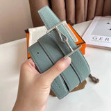 Hermes Belt Top version 【New products in stock】Leather Belt Men's Leather3.2mm Fashion Double-Sided Casual Belt Men's and Women's Belt
