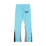 Gallery Dept Sweatpants Classic Hand-Painted Paint-Splashing Style Graffiti Printed Stitching Cotton Sweat Pants Men's Casual Trousers-CY