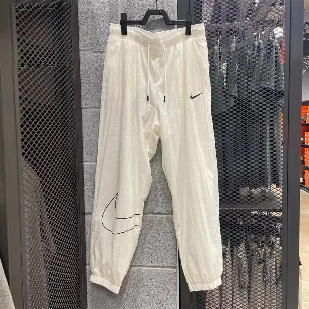 Nike Summer Women's Trousers Woven Quick-Drying Tight Track Pants Big Hook Thin and All-Matching Sweatpants HM9413