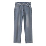 Louis Vuitton LV Jeans Letter Old Flower Print Pocket Straight Jeans Autumn Winter New Unisex Long Pants Loose Casual Wide Leg High Waist
