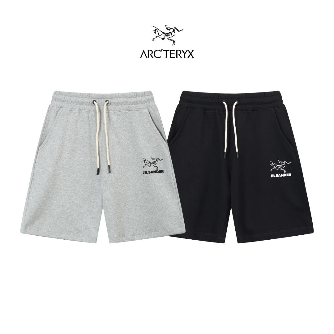 Arc'teryx Shorts Letter Printing logo Five-point Shorts25ss New Drawstring Casual Summer Pants5Two-in-One Casual Sweatpants for Men and Women, Pure Cotton Joggers