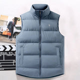 Ralph Lauren Vest Autumn and Winter down Cotton Vest Men's Outer Wear Stand-up Collar Thick Warm Back