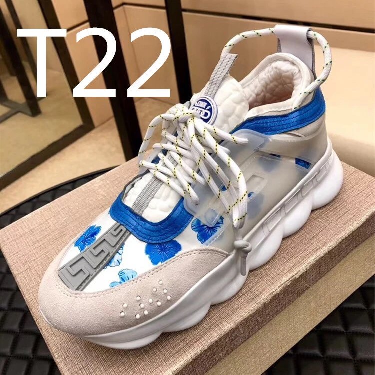 Versace Chain Reaction shoes Vasaki Couple Shoes Dad Shoes Platform Men's Hight Increasing Shoes Trendy All-Match Sports Casual Shoes for Women cf27