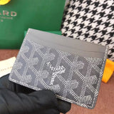 Goyard Bag Top version Original Single Card Holder Surrogate Shopping Grade Classic Presbyopic Card Holder Hot Imported Genuine Leather Coin Purse Small Bag