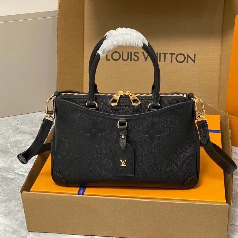 Louis Vuitton LV Women's Bag Top version 2023Summer New TR1ANON Small Size Medium Handbag Cowhide Embossed Shoulder Crossbody Handbag Women's Handbag M46488M46503M46487M46504