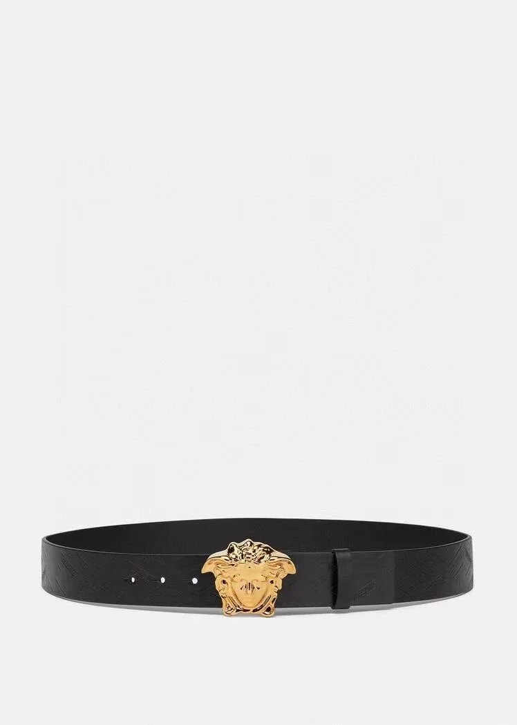 VERSACE Belt Top version New Belt Belt Business Men's Double-Sided Head Layer Cowhide Belt