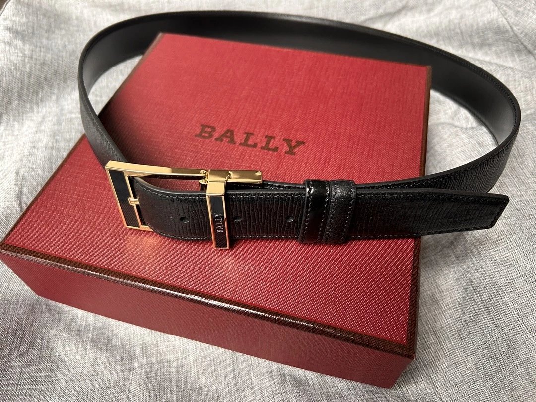 Bally Belt Top version Original Single Belt Counter New Men's Double-Sided Casual Business Belt Wide3.5cm Double-Sided Head Layer Cowhide Belt First Layer Cow Leather Belt Male Business Casual Belt Belt Men's Leather Belt