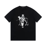 Louis Vuitton LV T-shirt Frontal Character Print logo round Neck Short Sleeve25ss New Pure Cotton Unisex Style T T-shirt OS Loose Fit Base Shirt Top Half Sleeve T-Shirt