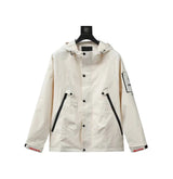 PRADA Jackets Casual Loose Hooded Jacket Thickened Warm Windbreaker Workwear Unisex24ss Autumn and Winter New Products