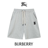 Burberry Shorts B Letter Embroidery logo Five-point Shorts25ss New Drawstring Casual Summer Pants American Style5Two-in-One Casual Sweatpants for Men and Women, Pure Cotton Joggers