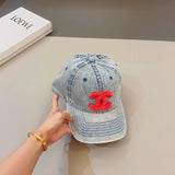 Chanel Hat Latest Denim Baseball Cap，Three-Dimensional logo，Customization Logo Super Beautiful Temperament