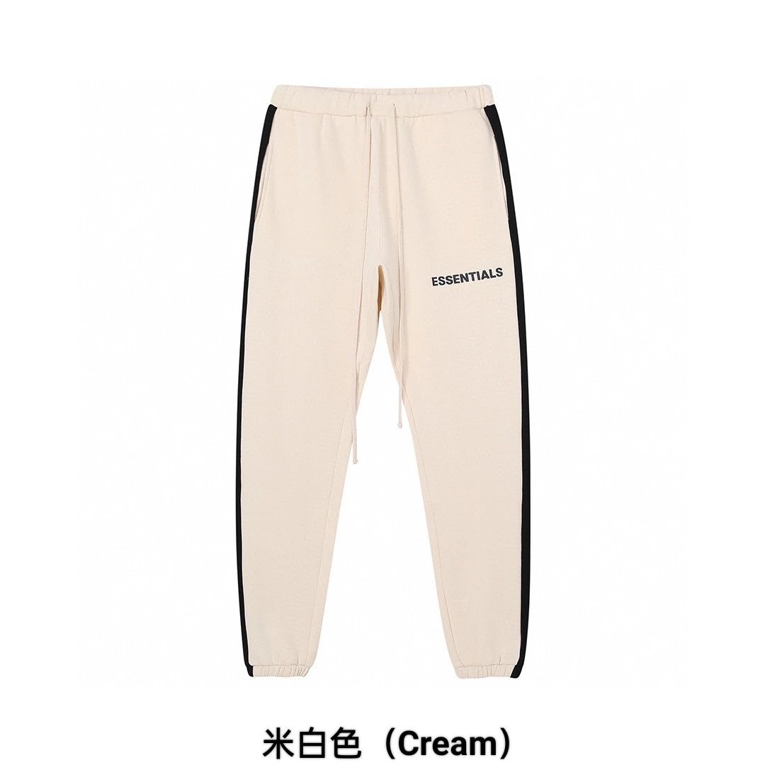 ESSENTIALS Sweatpants Top Tested California Limited Double Line Side Patchwork Stripes Trousers Sweatpants