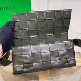 Bottega Veneta Men's Bag Top version 【Original Leather】CROSSBODYBAG Rubik's Cube Woven Bag cassette21Plaid Original Leather Handbag Waist Bag Chest Bag Shoulder Messenger Bag Unisex Men's and Women's Bags620980