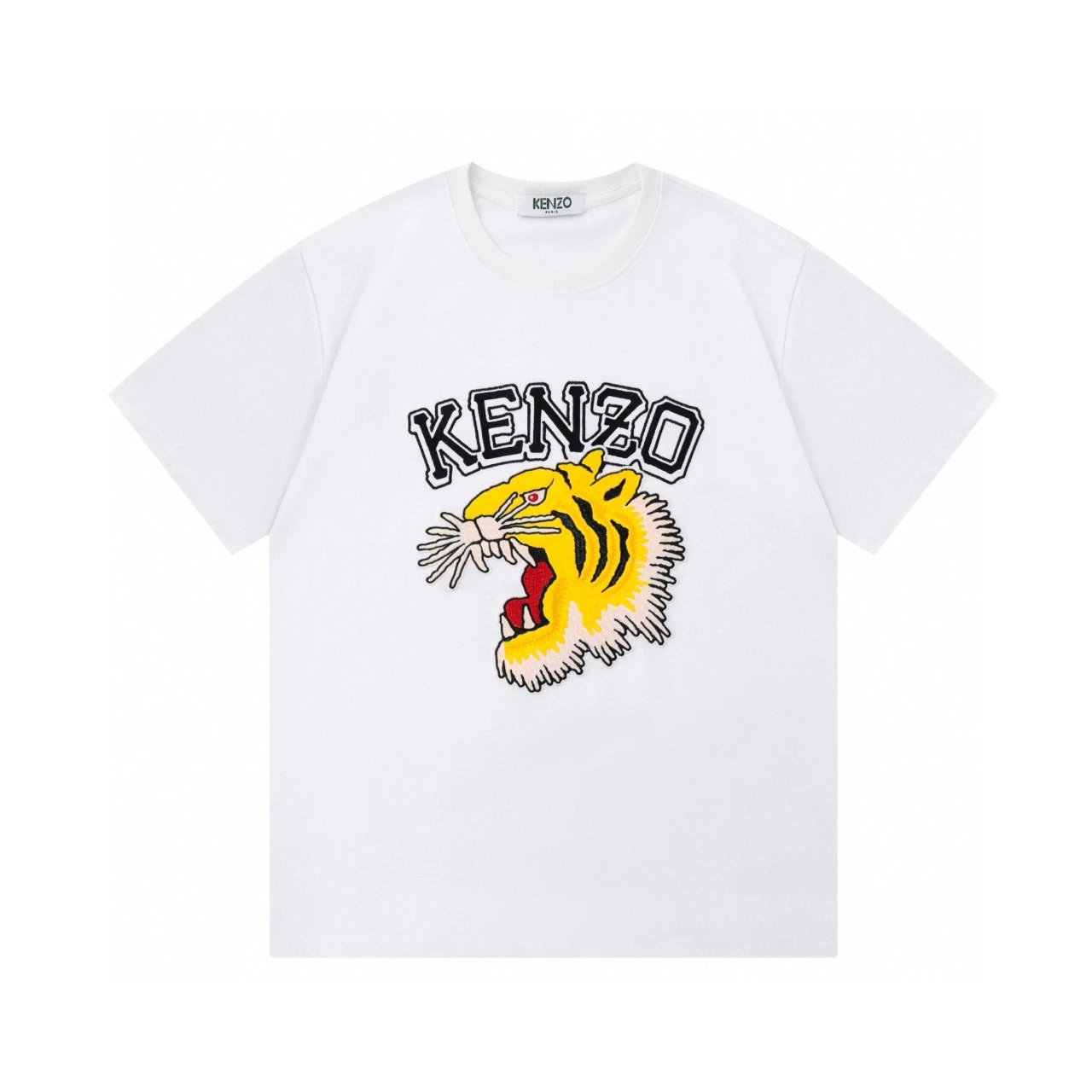 Kenzo T-shirt Top Version Tiger Head Counter Same Style Pure Cotton Summer Men's and Women's Same Fashion Loose All-Matching2024New Short Sleeve T T-shirt