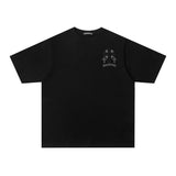 Chrome Hearts T-shirt Three-dimensional Chest LOGO Embroidered Crew Neck Short Sleeve25ss New pure cotton T Unisex T-Shirt OS Loose Fit Base Shirt Top T-Shirt Short Sleeve