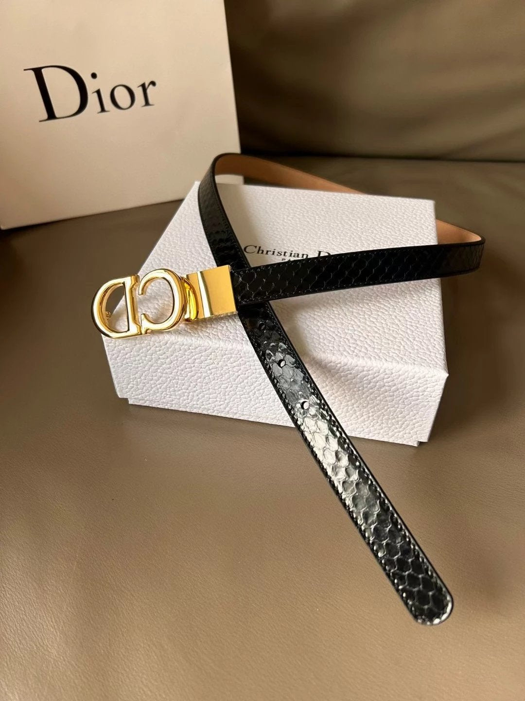 Dior Belt Top version Original Order Belt Genuine Cattlehide Leather Surface Belt Women's Belt Double-Sided Head Layer Cowhide Universal Business Women's Belt Women's Business Casual Belt Belt Women's High-End Belt Road Belt Women's Ferragamo Women's Belt