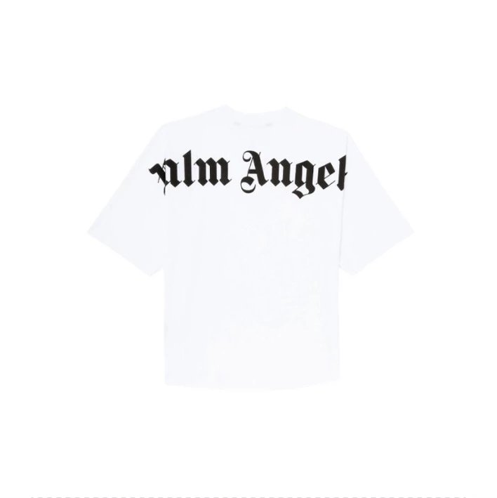 Palm Angels T-shirt Top Version Couple's Black Cotton Broken Bear Printed Loose T T-shirt Short Sleeve