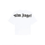 Palm Angels T-shirt Top Version Couple's Black Cotton Broken Bear Printed Loose T T-shirt Short Sleeve