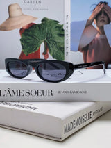 YSL Sunglasses Vintage Oval Small Frame Sunglasses Slimming No Prescription UV Protection Women Driving Beach Fishing25ss New Sports Casual Versatile