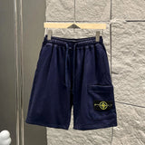 Stone Island Shorts Top Version Tooling Counter Same Style Summer Straight Shorts Casual Pure Cotton Five-Point Sports Pants for Men