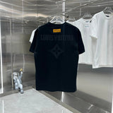 Louis Vuitton LV T-shirt Back Cross Stitch Embroidery logo round Neck Short Sleeve25ss New Pure Cotton Unisex Style T T-shirt OS Loose Fit Base Shirt Top Half Sleeve T-Shirt