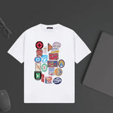 Louis Vuitton LV T-shirt Chest Letter Pattern Print logo round Neck Short Sleeve25ss New Pure Cotton Unisex Style T T-shirt OS Loose Fit Base Shirt Half Sleeve T-Shirt Top Half Sleeve