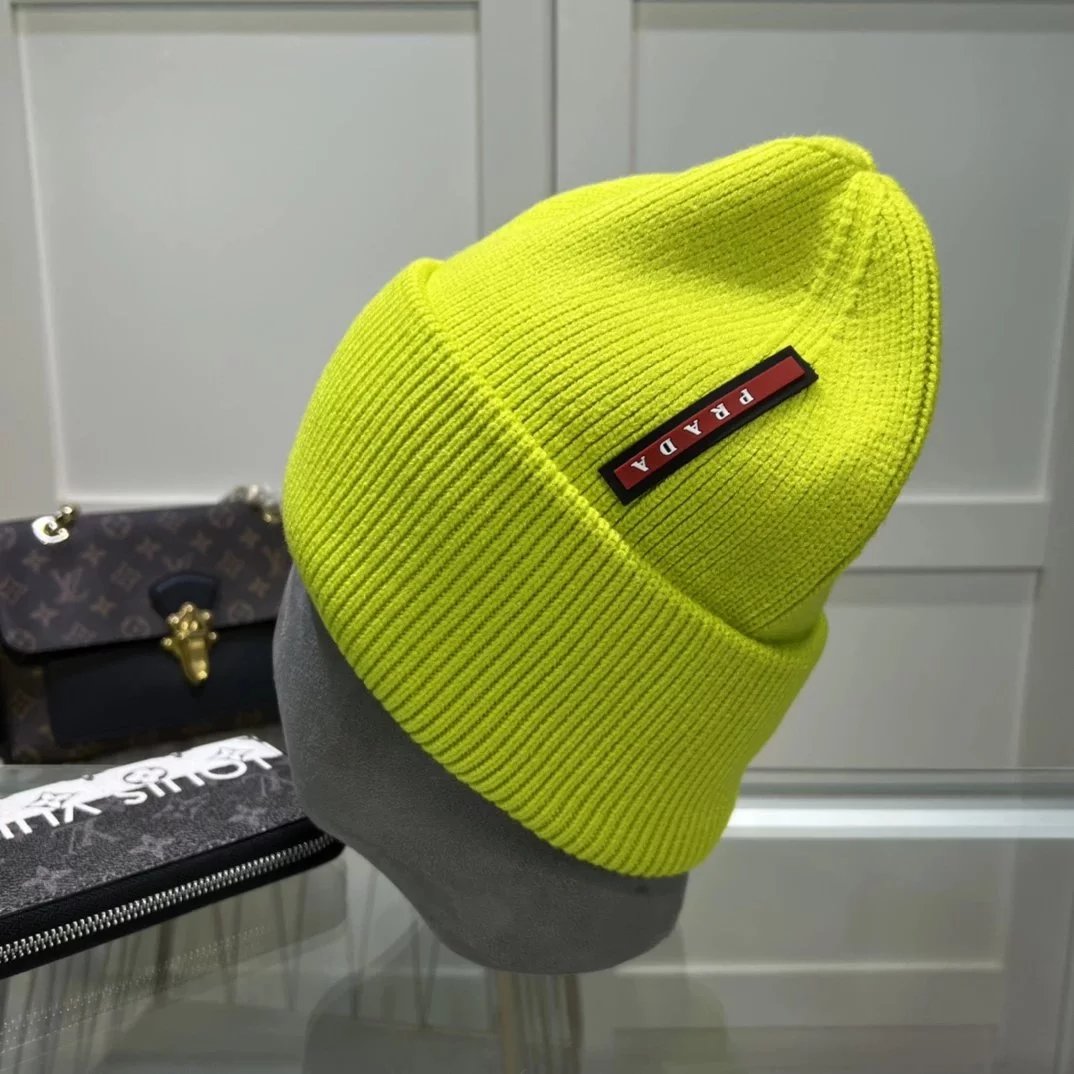 PRADA Hat Fashion Trend Woolen Cap