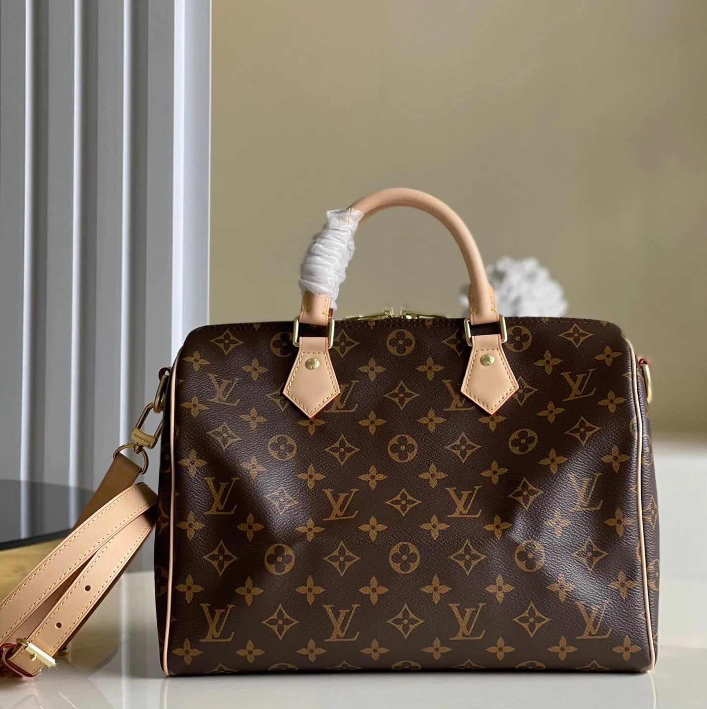 Louis Vuitton LV Women's Bag 【Version】M41112Required S*PEEDY25Presbyopic Pillow Bag M41113speed30Handbag M41112Checkerboard N41367Shoulder Messenger Bag Handbag Shoulder Bag Messenger Bag Women's Bag N42373White Plaid M41106Large Size40