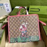 Gucci Women's Bag Top version 【**Version】Children's Shopping Bag Tote Tote Bag Long Shoulder Strap Children's Bags Shopping Bag Handbag Mummy Bag Messenger Bag630542