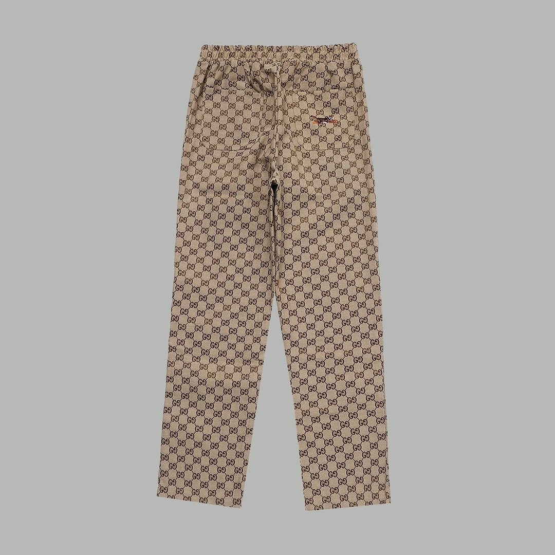 Gucci Jeans Year of the Tiger Limited Edition Embroidered Wide-Leg Pants G Unisex Casual Autumn Winter New Arrival