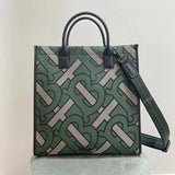 Burberry Women's Bag Top version Fabric Made of New Tote Bag Recycled Polyester Fiber and Cotton Yarn TB Flag logo Men and Women tote Tote Bag Handbag Computer Bag Men's and Women's Handbags