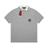 Gucci T-shirt Year of the Snake Limited Edition Front Pocket Embroidery POLO Shirt Lapel Short Sleeve25ss New Unisex Summer Short Sleeve OS Loose T Business Half Sleeve Plus Size T-Shirt